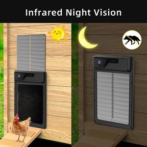 Nouvelle ferme améliorée Wifi activé minuterie intégrée solaire porte de <span class=keywords><strong>poulailler</strong></span> automatique à faible puissance avec caméra - Product Image 4