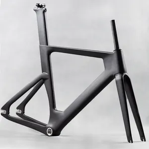BXT คาร์บอนไฟเบอร์ Track กรอบ BSA ความเร็วสูงคาร์บอน Track จักรยานกรอบ49/51/54/57ซม.700c แข็งกรอบ Fixed Gear จักรยานเฟรม