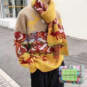 Pulls de Noël pour hommes, pulls d'occasion pour hommes, vêtements d'occasion, balles de vêtements usagés - Product Image 2