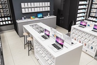 Décoration pour la conception de vitrine d'affichage d'ordinateur de magasin de jeu de Vr