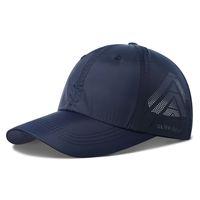 Casquette de baseball tendance à succès, ajustable, couleur unie, séchage rapide, en tissu nylon respirant et broderie textile