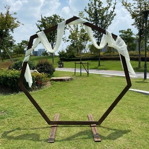 Grand arc de fleurs en <span class=keywords><strong>bois</strong></span> pour les mariages <span class=keywords><strong>Ballon</strong></span> Décoration Arrangement Floral Stand Toile de fond en vente pour cérémonie et événement - Product Image 4