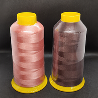 Fil à broder 100% polyester 120D/2 40WT 4000 yards multicolores en stock haute résistance pour broderie informatisée