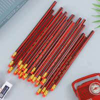 Crayons en bois HB PinGlory de haute qualité, écologiques, à corps rouge, mine noire, pour l'école, le bureau ou comme cadeau, vente en gros, UV/numérique