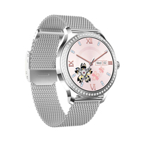 Reloj Inteligente LW105 para Mujer, de Acero Inoxidable, con Pantalla AMOLED, Monitor de Sueño, Resistente al Agua IP68, Batería de Larga Duración - Nueva Llegada