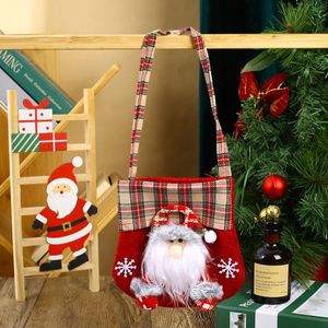 Sac à bonbons de Noël, Père Noël, Bonhomme de neige, Renne, Sacs à cordon en coton, Décoration de Noël et du Nouvel An, Cadeau - Product Image 5