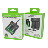 Baterías Recargables de Carga Rápida de 2600 mAh, Cargador de Plástico para Xbox Series X | Control Inalámbrico S para Xbox One/S/X/Elite
