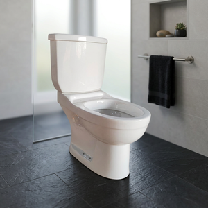 Ceramic Two Piece P-<b>Trap</b> Lavatory Dual Flush Floor Mounted Water Closet with Side Flushing and Eco-Friendly Features - Product Image 6