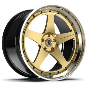 Cerchio in Lega Forgiato di Lusso Scomponibile in 2 Pezzi con Canale Rovesciato e Labbro Lucido per Auto 5x114.3 5x120 5x130 da <span class=keywords><strong>15</strong></span> 18 19 20 21 22 23 24 26 Pollici - Product Image 5