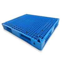 Palette en plastique pliable empilable à 4 voies de type entrée de vente chaude avec le style double face résistant
