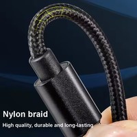 Câble de charge tressé 1M 2M 60W Type C vers Type C pour Phone15, câble de charge rapide pour iPhone 15, câbles USB C en nylon C2C