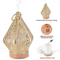 Humidificateurs d'air USB personnalisés avec lumière LED, diffuseur d'huiles essentielles aromatiques pour la décoration de la maison, la salle de sport, le spa