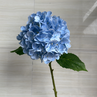 Pasokan Pabrik Bunga Hydrangea Lateks 168 Kelopak Bunga Hydrangea Buatan Sentuhan Alami untuk Dijual