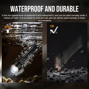 Linterna de Caza TrustFire T80 de Alta Potencia 3800LM, Aluminio IP68, USB C, LED Ultra Largo Alcance 1050M, Linterna Táctica - Product Image 3