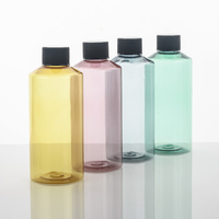 Bouteille en plastique PET de qualité alimentaire de 200 ml pour boissons liquides, emballage pharmaceutique avec bouchon à vis