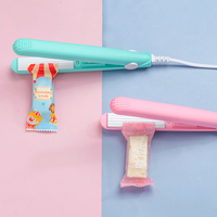 Machine à sceller les sacs de bonbons, petite, domestique, mini, pour emballages alimentaires, biscuits, noix, crème glacée, avec pince de scellage chauffante à motif ondulé