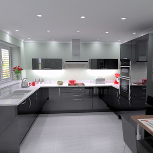 Armoires de <span class=keywords><strong>cuisine</strong></span> en forme de U personnalisées prêtes à monter en bois à <span class=keywords><strong>angle</strong></span> <span class=keywords><strong>gauche</strong></span> Armoire de <span class=keywords><strong>cuisine</strong></span> en forme de U de concepteur meubles de rangement à vendre - Product Image 2