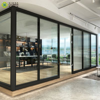 Cloison de séparation en verre insonorisé moderne, cadre en aluminium, verre trempé de 85 mm d'épaisseur, séparateur de pièce modulaire, utilisation au bureau, à l'école, BIFMA