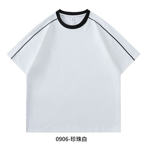 Camiseta Promocional Color Marrón Ámbar, 220g, Algodón, Manga Corta, Color Sólido, Ropa Informal - Product Image 4