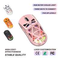 Mouse Gaming RGB Tri Mode Nirkabel 3600 DPI 5 Tingkat Dapat Disesuaikan Cangkang Transparan Tipe C Dapat Diisi Ulang 95g Grosir OEM untuk Esports