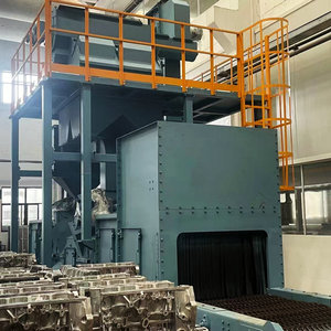 Cường độ lao động thấp hiệu quả cao nhôm đúc chết làm sạch deburring KLWD1405-8 dây lưới băng tải bắn máy nổ - Product Image 4