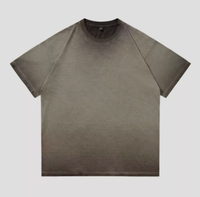 T-shirt ample pour homme en pur coton lavé, 300 GSM, impression personnalisée, style urbain, vente en gros et personnalisation sur mesure