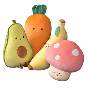 Almohada novedosa con forma de fruta, almohadas de frutas, decoración del hogar, juguetes de animales de peluche suaves, almohada de felpa de aguacate, regalos de cumpleaños para niñas - Product Image 1