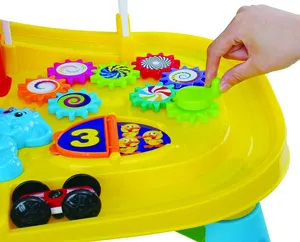 PLAYGO çok fonksiyonlu bebek plastik ActivityTable bebek tulumları oyuncak 5 in 1 eylem aktivite StationToy