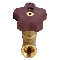Vanne d'équilibrage statique DNOVA VB0000P-T 25 bars en laiton, raccord fileté NPT/BSP avec embouts