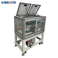 Système d'alimentation automatique de pièces, alimentateur vibrant à cuve avec bande transporteuse et enceinte insonorisée