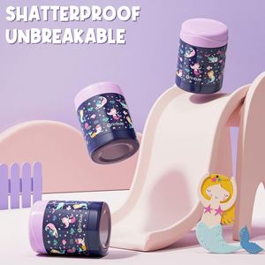 Thermos isotherme personnalisé en acier inoxydable pour collations chaudes, déjeuner pour tout-petits, motif dessin animé, grande capacité 850/1050 ml, maintien thermique des aliments 12-24 heures - Product Image 3