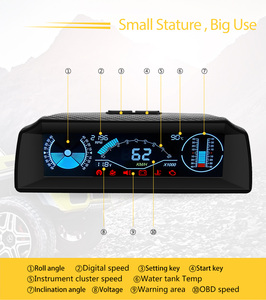 AUTOOL X90 OBD Tự Động Dốc Mét Mét La Bàn Xe HUD Pitch Góc Nghiêng Thước Đo Đồng Hồ Latitude Kinh Độ Vĩ Độ Trong Báo Động Tốc Độ - Product Image 3