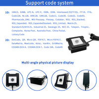 Módulo Lector de Códigos QR 1D 2D Integrado Multi-Idioma Ecodesky EMT6622 con SDK para IOS MacOS Unix