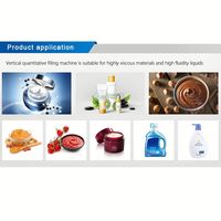 Ligne de production verticale semi-automatique pneumatique pour le remplissage de liquides : crème, savon liquide, désinfectant pour les mains, liquide vaisselle