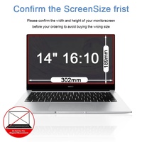 Filtre de confidentialité anti-espion bidirectionnel pour écran de 14 pouces, protection d'écran pour HUAWEI MateBook D 14