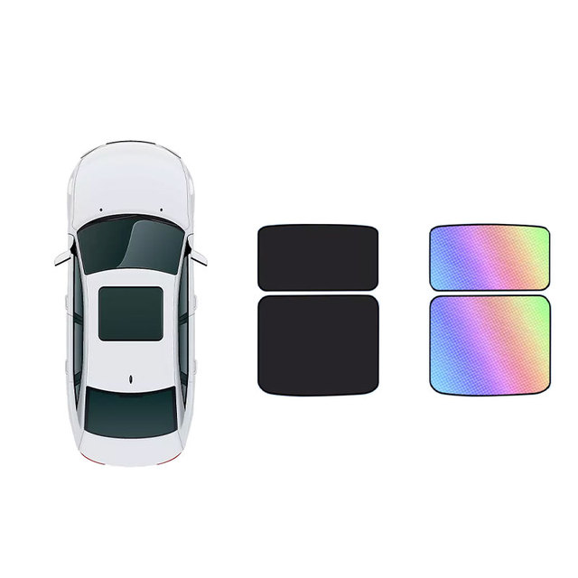 Retractable elastic sunroof sun protection and heat insulation visor for Toyota model series Factory customized anti-ultraviolet