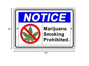 Panneau d'interdiction de fumer personnalisé de haute qualité, 8*12 pouces - Product Image 2