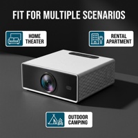 Mini-projecteur intelligent Android avec Wi-Fi, Full HD 1080P, lampe LED, portable, pour cinéma maison, entreprise et éducation