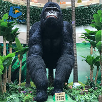 JN-Z23JL13 2023 Modèles de gorilles animaux géants étonnants, le gorille animatronique le plus réaliste à vendre