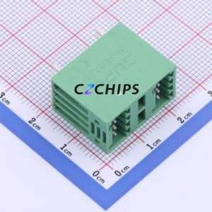 DB2EVH-2.5-2*4P-GN Plug-in Terminal Block Through hole,P=2.5mm Connector Board-to-Board / Socket - Closed 2x4P 2.5mm Green - Product Image 1