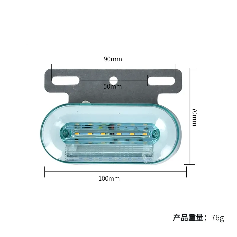 12 v / 24 v 12 led seitenmarker-lichter auto außenlichter signal-anzeigen-lichter warn-hecklicht 3 modi anhänger lkw