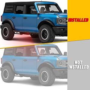 Calandre en maille design creux marches latérales en métal noir pour ford bonce 2021 - Product Image 6