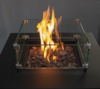 Table de foyer au gaz en acier haute puissance essentielle pour les réunions de famille Chauffage extérieur sûr avec atmosphère ambiante pour le confort
