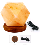 Grosir lampu garam Himalaya merah muda lampu meja ramah tidur kontrol USB lampu garam Pakistan untuk kamar tidur ruang belajar