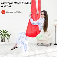 Therapie-schommel voor kinderen met speciale behoeften (inclusief hardware) Binnen, verstelbaar, luchtyoga, kinderen, autisme, ADHD, sensorische integratie