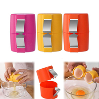 Nouvel outil de cuisine, gadget pour ouvrir les coquilles d'œufs durs, éplucheur, briseur, séparateur, diviseur, ouvre-coquille d'œuf manuel en plastique