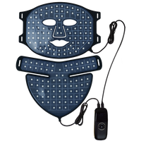 Appareil de thérapie faciale portable à LED BioMol avec lumières infrarouges rouges 415nm 605nm 635nm 850nm Prise USB pour le traitement du visage