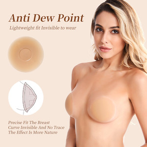 Copricapezzoli in Silicone Invisibili Senza Colla di Grado Medico per Intimo Femminile Ultra Sottili Adesivi per la Pelle - Product Image 4
