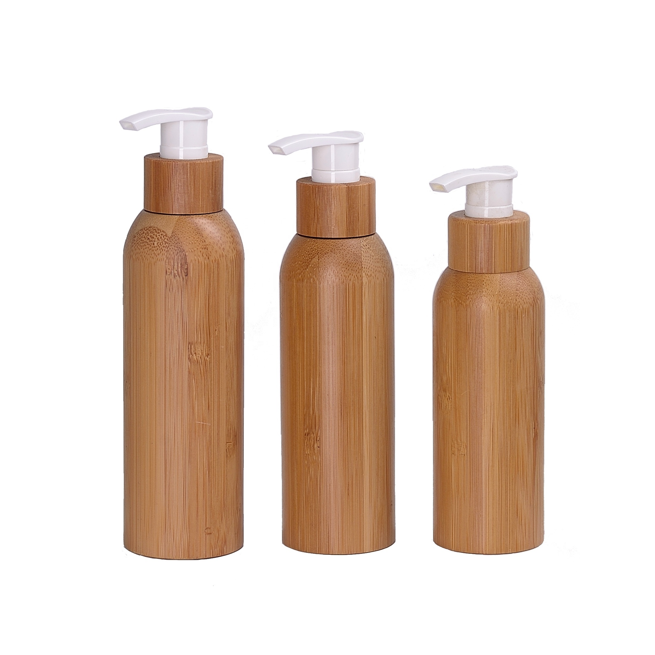 バンブーコスメティックボトル100ml・150mlポンプ式ディスペンサー