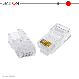 Conector Modular RJ45 8P8C, Conectores de Rede RJ45 <span class=keywords><strong>Cat</strong></span> 5 e <span class=keywords><strong>Cat</strong></span> 6 UTP - Product Image 3